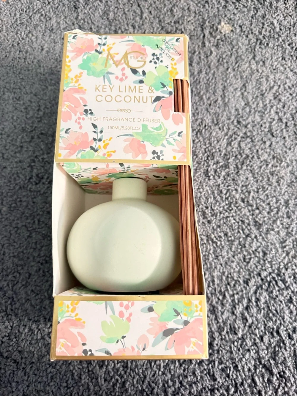 Key Lime & Coconut Reed Diffuser - Mint